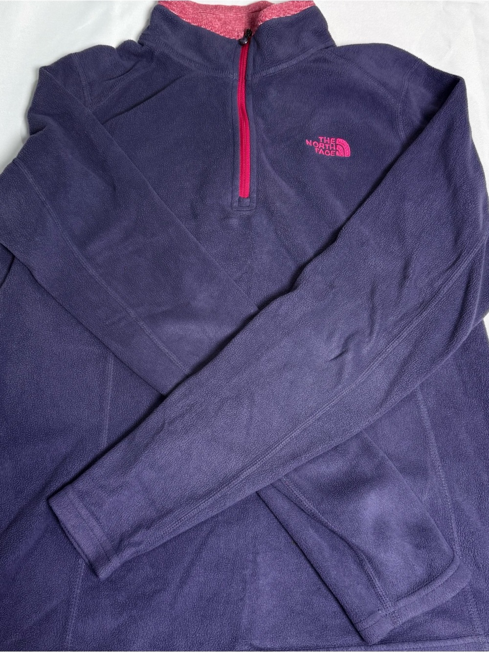 The North Face Polartec Classic 1/4 Zip Fleece Pullover Purple Pink Women’s Smal